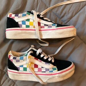 Old School Vans multicolored unisex kids size 12.0